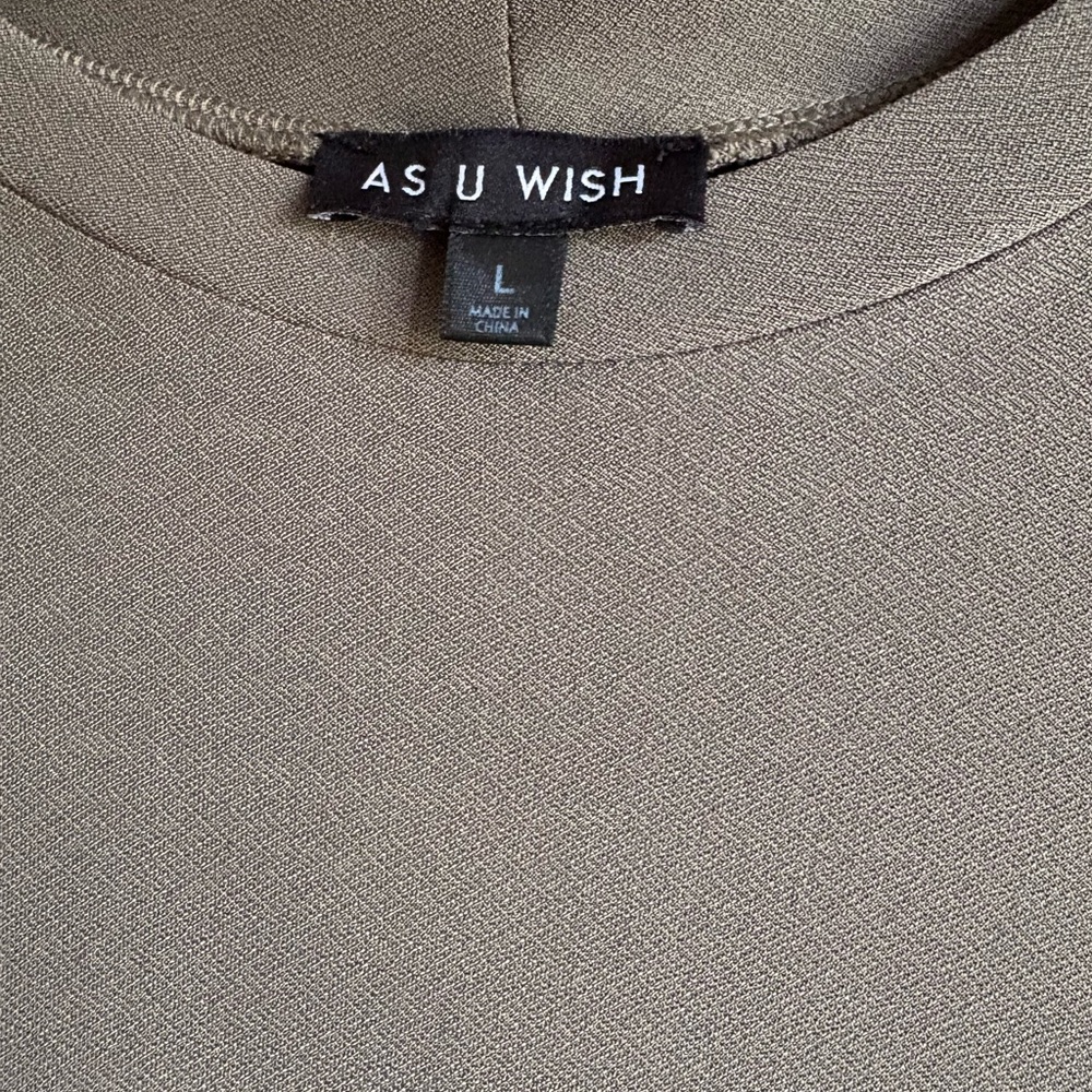As U Wish Taupe Dress